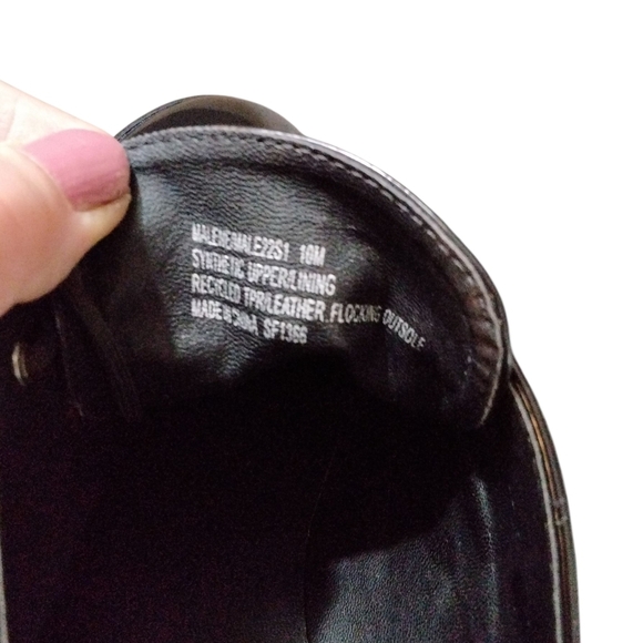 Steve Madden Malene Chunky Black Patent Leather Lug Sole Oxford Size 10M - Picture 10 of 13